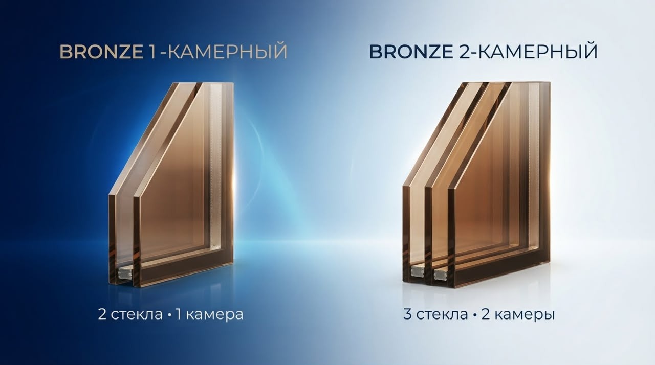 BRONZE стеклопакет