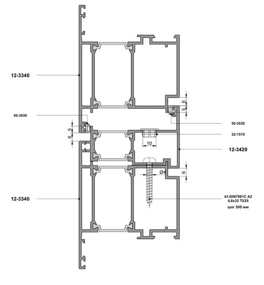 Алюминиевый профиль Hoffmann WD74